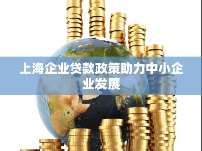 上海企业贷款政策助力中小企业发展